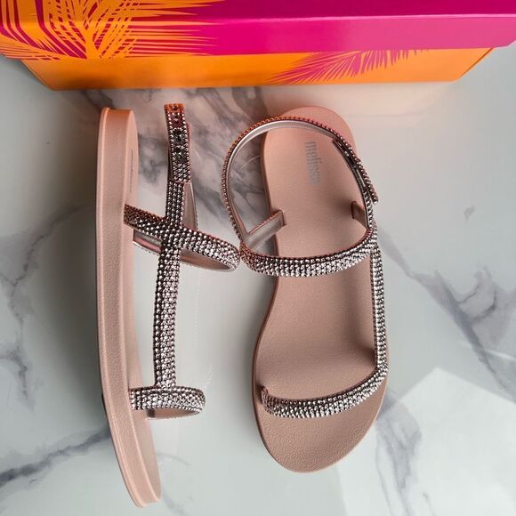 Melissa‎ Brightness Sandal, LIGHT PINK, Size 7 M - Picture 4 of 8